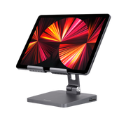Ironwill® Pro Tablet Standaard & Hub - Space Grey
