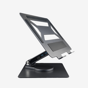 Ironwill® Pro Laptop Standaard & Hub – HDMI 4K & LAN – Space Grey